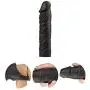 High End Sheath for Men in Silicon,Wearable Male Penis Extension Extender Girth Enhancer Sleeve for Men and Pheromone Soy Massage Oil Candle Phermone for Women Bundle … (Black-6)