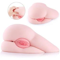 SINLOLI Virgin Pussy Ass Doll,3D Realistic Male Masturbator Ass Vagina Anal Sex Toys for Male Masturbation (Spoons Position)