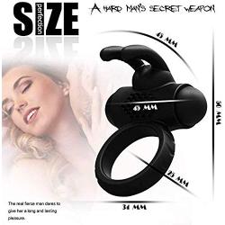 Tokky T-Shirt Medical Grade Silicone Enhancement Waterproof Six Ring,Adullt Male Toys Clit- Stimulating Vibrate Thing Clock Ring for Dicks Sixx Toys for Men