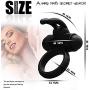 Tokky T-Shirt Medical Grade Silicone Enhancement Waterproof Six Ring,Adullt Male Toys Clit- Stimulating Vibrate Thing Clock Ring for Dicks Sixx Toys for Men