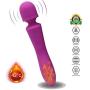 Electric Rechargeable Waterproof Family Health Handheld Sports Massage Equipment and Gifts… (Navy Purple)