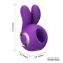 G Spot Rabbit Vibrator with Bunny Ears Silicone Rechargeable Dildo Vibrator Clit Stimulator Finger Vibration Ring Sex Toys Massager with Quiet Dual Motor 10 Vibration Modes for Women Couple