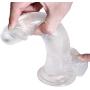 Saiksi 7.8" Lifelike Huge Dildo Realistic Penis Waterproof Sex Toys with Suction Cup Base & Balls 100% Satisfaction Guaranteed (clear)