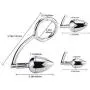 Anal Plug Set, Steel Stainless Anal Hook with 3 Size Butt Plugs Detachable Metal Anal Plug Unisex Fetish Sex Toys for Lovers(40mm) Anal Plug Set, Steel Stainless Anal Hook with 3 Size Butt Plugs Detachable Metal Anal Plug Unisex Fetish Sex Toys for Lovers(40mm)