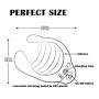 Rechargeable Vibrating Male Masturbator with 10 Vibration Modes, Oixgirl Handheld Sex Toy for Men Penis Training Tool for More Lasting Harder Stronger Erection