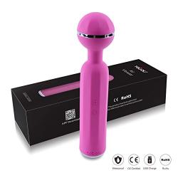 Bluetooth Vibrator Compact Strong Handheld Wand Massager - 6 Mainly Powerful Vibration with Adjustable Vibrating Frequency 360° Rotatable Head for Better Back Neck Foot Massage, Muscle Aches Etc