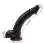 ZYYSQ Realistic Soft Hands Huge Massage with Strong Suction Cup for Women Mén ZYYSQ (Color : Black)