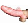 Reusable Condom Penis Sleeve Extender,Couple Membrum Penis Case Cover Dick Overstriking Erection Ipsism Sexual Intrest Stick Wand Fun Rod Sleeve