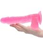 Full Huge Realistic Dicks Lifelike Soft Wand Stick for Women-Pink-xiaochehuo1