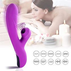 Geloo 10 Frenquency and 3 Suction Modes Vibrartorfor Women Invisible Vibrate Things for Women Wearable Six Toys for Women Bullet Adullt Toys for Female