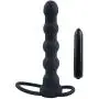 Beaded Vibrating Anal Probe Cock Ring - Dual Penetration Anal Sex Toy Beaded Vibrating Anal Probe Cock Ring - Dual Penetration Anal Sex Toy