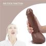 Labibing 9.84 Inch Women Pleasure Toys - Vǐbrating Toys Waterproof Toy Labibing (Color : Brown)