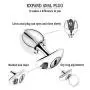 YiFeng Opening Lotus Anal Plug, Heavy Duty Stainless Steel Anal Trainer Butt Expander with Lock YiFeng Opening Lotus Anal Plug, Heavy Duty Stainless Steel Anal Trainer Butt Expander with Lock
