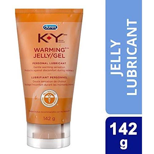 Personal Lubricant, K-Y Warming Jelly Personal Lube Tube, 5-Ounce Tubes (Pack of 2)