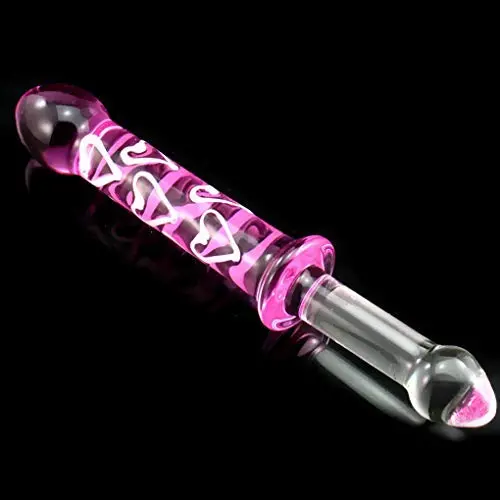 Huge Big Size Double Head Ultra Smooth Crystal Glass Stick Ridged Spiral Designed for Women Men Huge Big Size Double Head Ultra Smooth Crystal Glass Stick Ridged Spiral Designed for Women Men