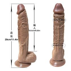 LXXDE DILLDO 11.4‘’Realistic Silicone Soft-Dîldɔ Women Massager for Women LX-CD8888-F353 Interesting Furniture