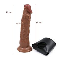 G-aouZhi 7.87 Inch Perfect Large Size Real Touch Wearable SE Toy with Realistic Simulate D`idlo for Women Male G`ày Partner Strap Waist Massaged Relax Body PVC Tool Easy to Clean