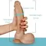 9 Inch Realistic Dildo,Flexible Double Density G spot Dildos with Strong Suction Cup for Hand -Free,Safe Material Lifelike Cock with Realism Scrotum for Anal Play Sex Toys for Women Couples 9 Inch Realistic Dildo,Flexible Double Density G spot Dildos with Strong Suction Cup for Hand -Free,Safe Material Lifelike Cock with Realism Scrotum for Anal Play Sex Toys for Women Couples