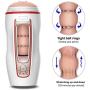 SPFOZ Sex Men Masturabator Toys Hands Free Male Pocket Blow-Job Sucking Viginal Thrusting Pussy Vibration Sucking Passion Experience 3D Realistic Vigina Massge Sleeve Six Toys for Men Erogenous Moanin