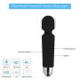 Wand Massager Wireless Handheld 8 Powerful Speeds 20 Modes Personal Portable Rechargeable Mini Magic Vibrating for Body Back Neck Shoulder