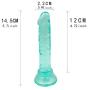 JSCRlove Realistic Ultra Soft-Ďîldɔ 6 Inch Realistic Dual Density Toy Real Feel Toy with Strong Base Women Socks (Color : Green)