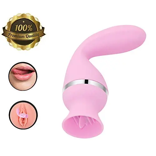 Realistic Vibratòr for Wonem Handheld Tongue Suck & Lick Stimulate C-lítōris G-pōint Simulator, Rechargeable Waterproof Silicone Massager Pink by ALBK Realistic Vibratòr for Wonem Handheld Tongue Suck & Lick Stimulate C-lítōris G-pōint Simulator, Rechargeable Waterproof Silicone Massager Pink by ALBK