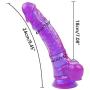 WYSXQ 9.45 Inches Wearable Harness Panties Couples Purple Meimeide