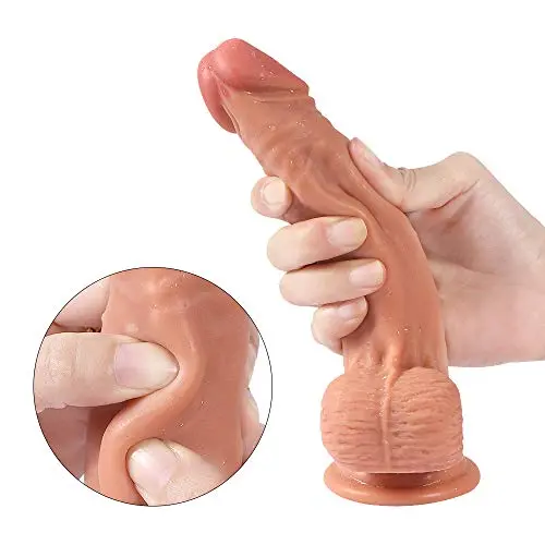 Realistic Dildo for Beginner, Dildo Women with Strong Suction Cup, 7.7 inch Lifelike Penis for Hands-Free, Vaginal G-spot and Anal Play Realistic Dildo for Beginner, Dildo Women with Strong Suction Cup, 7.7 inch Lifelike Penis for Hands-Free, Vaginal G-spot and Anal Play