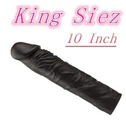 Penis Sleeve Reusable Condoms for Men Penis Enlargement Delay Ejacuation Trainer Penisring Condones Safer (Black)