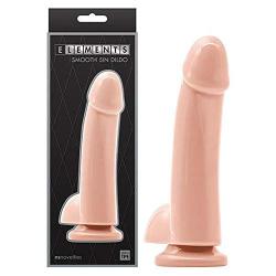 NS Novelties Elements Smooth Dildo, 5 Inch, White