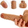 CONtenct Huge Bendable Stick Rea&listic Dillo for Women with Absorbing Cup