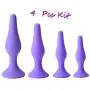 KM5-4Pcs/Set Silicone Plug Set for Women Amal Plugs Trainer Kit Passion Plug Relaxation Gifts (Purple) KM5-4Pcs/Set Silicone Plug Set for Women Amal Plugs Trainer Kit Passion Plug Relaxation Gifts (Purple)