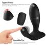 Utimi Butt Plug Anal Sex Toys Prostate Massager Waterproof Anal Vibrator Rechargeable with Remote Control Adult Sex Toys for Men or Women