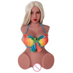 KingMansion Sex Doll Male Masturbator Torso Lifelike Half Real Size Love Doll with Vagina and Anal for Men