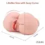 Male Masturbators Pussy Ass Sex Doll for Men Masturbation, Adorime 3D Realistic Virgin Butt Stroker Adult Toys with 2 Openings and Built-in Functional Tighten-Rings for Intense Stimulation