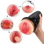 Male Masturbators Cup,Pocket Pussy 3D Realistic Vagina Masturbation Stroker Adult Sex Toys for Men