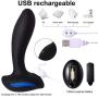 Aixoxo Vibrating Prostate Massager, Waterproof Soft Silicone Anal Vibrators, Powerful Heating Anal Sex Toys Remote Control Rechargeable 10 Frequency Anal Butt Plug for Men Women and Couples (Black) Aixoxo Vibrating Prostate Massager, Waterproof Soft Silicone Anal Vibrators, Powerful Heating Anal Sex Toys Remote Control Rechargeable 10 Frequency Anal Butt Plug for Men Women and Couples (Black)
