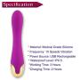 Waterproof Vibrator Dildo for Women with 10 Vibration Modes, EVERFUN Silicone G Spot Vibrator Clitoris Stimulator Adult Sex Toys (Purple)