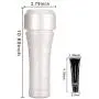 Male Cup Masturbator, Riodong 3D Realistic Vagina Masturbator Stroker Pocket Pussy Sex Toys for Male Masturbation (White)