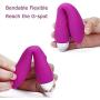 Bombex Inspiration 100% Waterproof Rechargeable G-Spot Vibrator - Bendable Quiet Vibrators - Vibrating Anal Vibrators - 6-Function Magic G Vibe Silicone Massagers,Purple