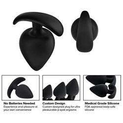 3pcs/Set Soft Silicone Trainer Kit But.t Plùgs Stímulátion Plugs Toys (Black3)