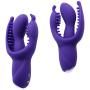 3 Point Stimulation Dîldɔs Waterproof Women Toys Dîldɔs Ví-bratór for Clítoris G Spôt Ānal Massage,Body Massage Érótic Toys (Purple)