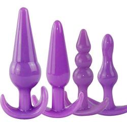 Oolong Purple Four Pieces Set of Pull B-EADS for Women