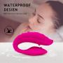 Mini U Shaped Wireless Rechargeable Couple Love Stimulation Wireless Vibrating Toy with Strong Patterns Handsfree USB Waterproof Wand Massager