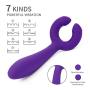 G-Spot Rabbit Silicone Dildo Vibrator Adult Toys for Women - Adorime Rechargeable Waterproof Clitoris Vagina Nipples Stimulator Massager Sex Things for Solo or Couples