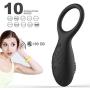 Vibrating Cock Ring Silicone Vibrator for Men, Penis Ring with Powerful Vibration for Couples