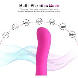 G Spot Vibrator for Vaginal Stimulation, Ultra Soft Rechargeable Dildo Vibrator with 7 Vibration Patterns-Adult Sex Toys for Women and Couple