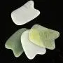 Jade Gua Sha Scraping Massage Tool, Premium Nepherite Jade Stone, Hand Made Great Guasha Tool for ASTYM, Graston, Myofascial Release | Helps Reduce Muscle Soreness, Pain Relief | Smooth Thin Edge