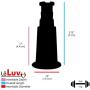 LeLuv Vibrating Clitoris Vacuum Pump Easyop B-Grip Handle .75 Inch 1.9 cm Medium