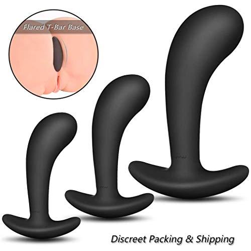 Butt Plug Trainer Kit for Comfortable Long-Term Wear, Pack of 3 Silicone Anal Plugs Training 1 Set
